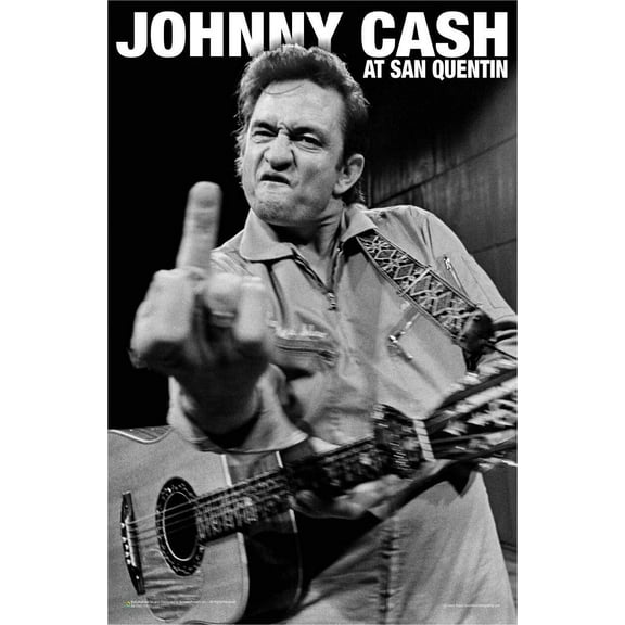 Johnny Cash - San Quentin Poster - Officially Licensed -