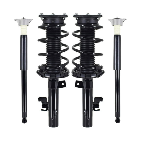 Set of 4 Front Quick Complete Strut-Coil Spring Assembly-Rear Complete Shock Absorber Kit For 2004-2009 Mazda 3