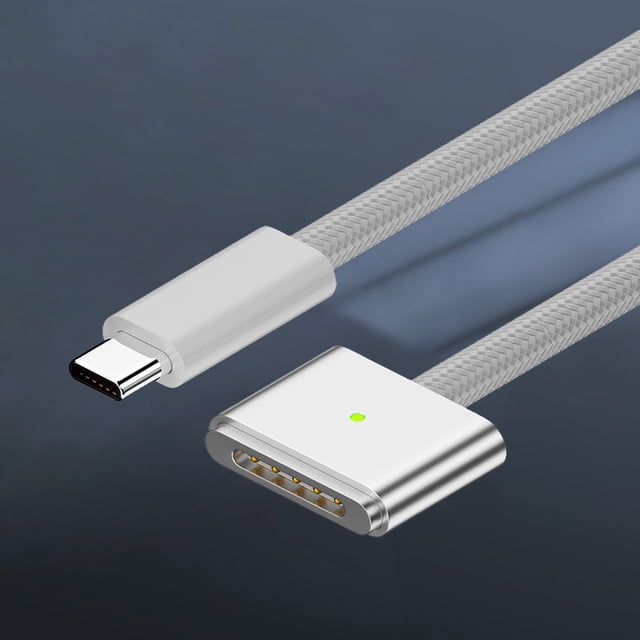 Cable Cargador Magnético Cable de carga rápida de 2M Max Power PD140W Convertidor de carga para MacBook Air/Pro 2