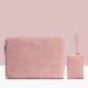 thumbnail image 2 of Funda para computadora portátil Funda de cuero impermeable para computadora portátil con cremallera Funda para computadora a prueba de golpes, rosa, 13 pulgadas, bolsa de cargador Vogacara EL002886-04, 2 of 2