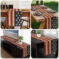 thumbnail image 6 of Vintage American Flag Table Runner 90 Inches Long, Retro US Flag White Red Blue Kitchen Coffee Dining Table Decoration for Home Party Birthday Wedding Home Decor 13x90 Inches, 6 of 8