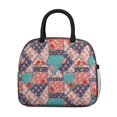 thumbnail image 2 of Womens Pioneer Flower Floral Print Pattern Lunch Box for Work,Insulated Lunch Bag for Women,Loncheras Para Mujer,Leakproof Adult Lunch Bag for Work,Beach,Travel,Picnic,Camping, 2 of 6