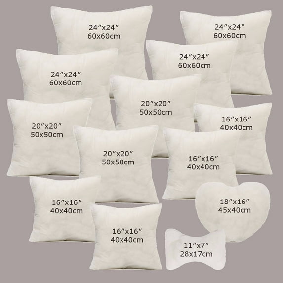 White Cotton Throw Hold Pillow Inner holdpillow Pads Inserts Home Bed Sofa Car Cushion