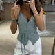 thumbnail image 2 of Chaleco informal de verano para mujer 2025, estilo británico, sin mangas, cuello en V liso, corte holgado, perfecto con leggings o vaqueros, tallas S-XL, para la oficina o fiestas, 2 of 8