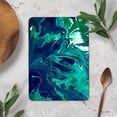thumbnail image 4 of DesignSkinz Teal Oil Mixture Full-Body Skin Decal Wrap Cover for iPad 8th Gen 10.2"(A2270/A2428), 4 of 4