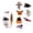 B004- Style D, variant on Halloween Bulk, 1 Inch 500 Count Holographic Halloween Pumpkin Decals Roll, Bulk, Halloween Party Favors Bulk, Halloween, Halloween Favors, Tear-Resistant Self-Adhesive Vintage