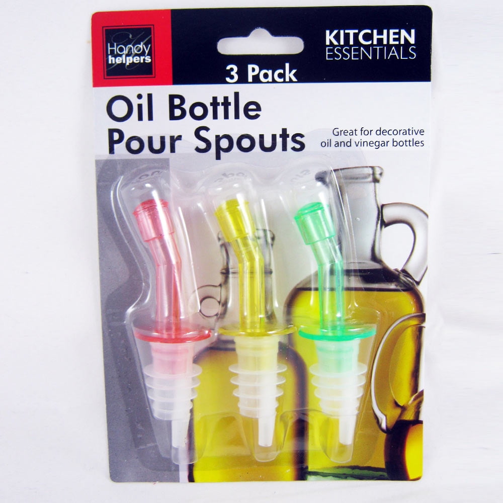 Bottle Pourer Spout Stopper Dispenser Liquor Flow Set Wine Olive Oil New