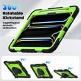 thumbnail image 3 of for iPad Air 11 inch M2 / M3 2024 2025 Heavy Duty Shockproof Protective Rugged Heavy Duty Case with Screen Protector 360° Rotating Stand Hand Strap Shoulder Strap and Pen Holder, 3 of 8