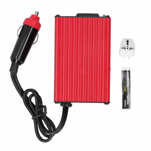 Inversor de corriente de 300W con puertos USB duales para automóvil, hogar, exterior, CC de 12V a CA Jadeshay A