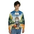 thumbnail image 4 of Happy Father's Day Maine Coon Playing Basketball with Best Dad Jersey All Over Print 3D Baseball Jacket Cat Lover Kitten Owner Gifts Bomber Jacket Softball - 13006, 4 of 6