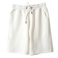 thumbnail image 2 of Mens Shorts Summer Casual Elastic Waist Soft Lightweight Breathable Beach Shorts with Pockets, 2 of 4