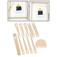thumbnail image 5 of Wxqbjtam Big Eye Needles Knitted Wall Hanging DIY Weaving Loom Sticks for Tapestries Wall 11 Pieces, 5 of 7