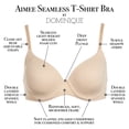 thumbnail image 6 of Dominique Aimee Seamless Contour T-Shirt Bra #3500 - Lightweight Everyday Bra with Smooth Shape Underwire – Lingerie for Women, 6 of 6