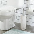 thumbnail image 5 of (3 pack) Better Homes & Gardens Faux Marble Toilet Brush and Holder, White, 5 of 7