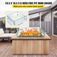 thumbnail image 2 of VEVOR Fire Pit Wind Guard 19 inch Clear Tempered Glass 8 mm, 19 lbs, 2 of 9