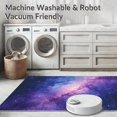 thumbnail image 5 of ODIKA 4'x6' Machine Washable Non-Slip Area Rug, Striking Starfield Visual Experience High Traffic Rug, Purple, 19009, 5 of 5
