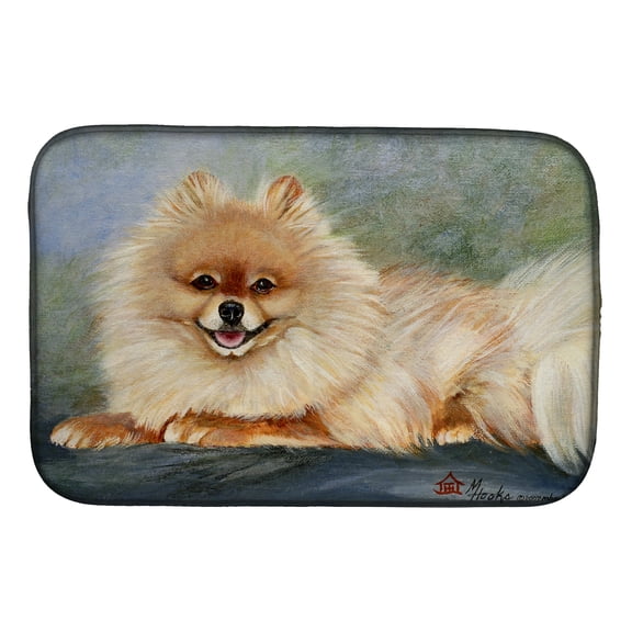 Pomeranian Full Body Dish Drying Mat