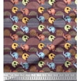 thumbnail image 1 of Soimoi Cotton Poplin Fabric Cute Elephant Kids Print Fabric by The Yard 42 Inch Wide, 1 of 1