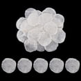 thumbnail image 1 of 100 piezas de conchas Capiz sin perforar de 2 a 3,5 pulgadas de gran tamaño, conchas marinas Capiz naturales, sin agujeros, piezas de concha blanca, 1 of 5