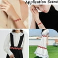 thumbnail image 5 of 1card Polyester Ribbons Wave Shape FireBrick 38~40mm 10yard/card, 5 of 9