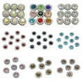 thumbnail image 4 of U8MO 100 Silver Bling Crystal Rhinestone Pearl Flatback Button Beads 11mm Free Ship-Pink + Clear, 4 of 9