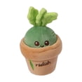 thumbnail image 1 of Llavero de peluche de zanahoria con colgante de rábano relleno, verdura suave para jugar verde, 1 of 9