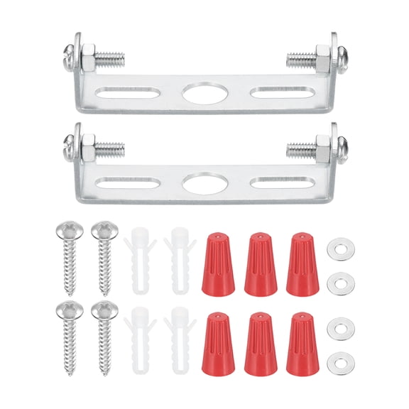 Uxcell 60mm (2.4") Universal Light Fixture Mounting Bracket Kit, 2 Set Light Crossbar Ceiling Light Plate with Screw for Wall Light Ceiling Light Pendant Chandelier