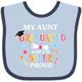 thumbnail image 3 of Inktastic My Aunt Graduated and I'm Super Proud Boys or Girls Baby Bib, 3 of 4