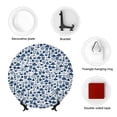 thumbnail image 4 of Daiia Seaside Primary Color Printed Pattern Ceramic Plate Dinner Plates Bone China Decorative Plates with Display Stand Art Ceramic Ornaments for Wall Hanging Decoration-10in, 4 of 6
