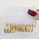 thumbnail image 5 of 15 Pairs Hoop Earrings Set Boho Fashion Statement Hoop Earrings Pack for Women Girls Birthday Gifts, 5 of 5