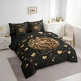 thumbnail image 3 of Feelyou Leopard Print Basketball Twin Bedding Sets 7pcs, Love Heart Bedding Comforter Set, 3 of 8