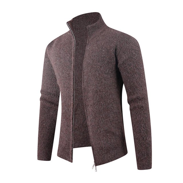 Ceisia Men's fashion casual knitted zipper cardigan long sleeve outerwear Gift