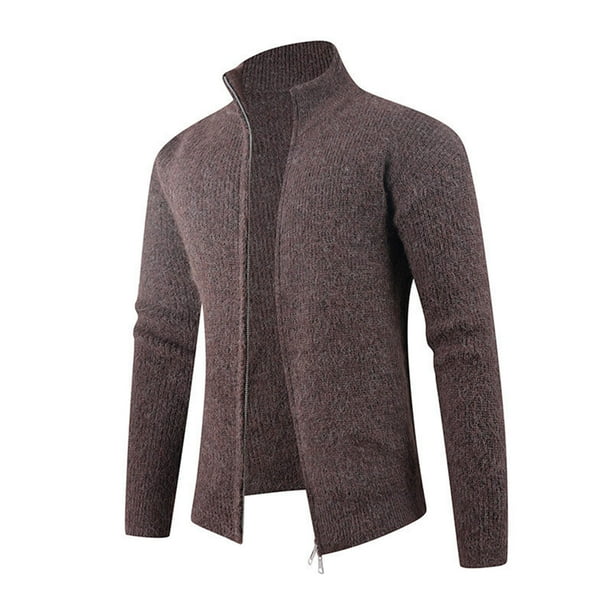 Ceisia Men's fashion casual knitted zipper cardigan long sleeve outerwear Gift