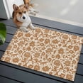 thumbnail image 3 of 2x3 Ft Entryway Area Rug, Brown Floral Kitchen Rug Runner Washable Floor Mat, Vintage Rustic Flowers Botanical Spring Non Slip Indoor Door Mat Throw Carpet for Bathroom Living Room Bedroom, 3 of 8