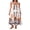 white, variant on Women Casual Long Dress Print Spaghetti Strap Sleeveless Cami Dress Loose Tie-Up Backless Holiday Dress