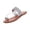 Silver, variant on Women's Rhinestone Flat Sandals Flip Flops Clip Toe Ring Bling Crystal Fashion Elegant Sandal Shoes Summer Beach Holiday Lounge Slippers Silver 36(US-5.5)
