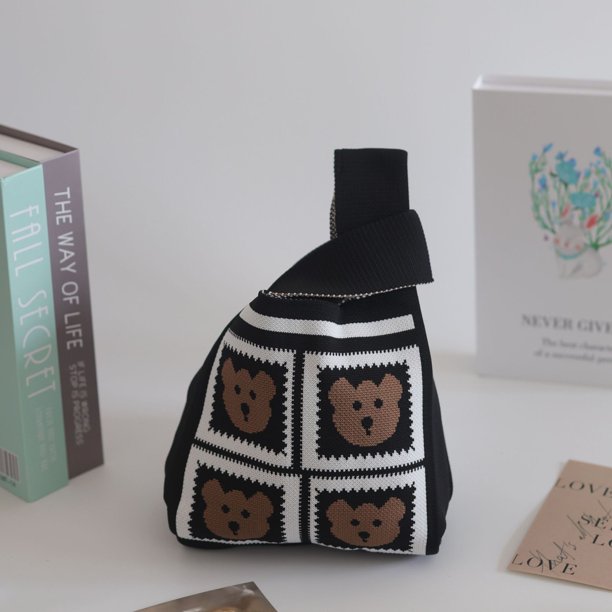 Bolso de mano de punto para mujer, bolso tipo cubo, bolso de mano, bolso de punto, bolso de mano, bolso Tulip Bag, bolso de mujer