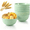 Green, variant on Djiypn Wheat Straw Cereal Bowls, Microwave & Dishwasher Safe Kitchen Bowls for Cereal, Snack, Rice, Soup and Salad, 24oz (1Pack-Beige)