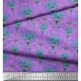 thumbnail image 3 of Soimoi Poly Georgette Fabric Pot & Artistic Flower Print Fabric by the Yard 52 Inch Wide, 3 of 3