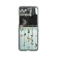 thumbnail image 5 of Dteck for Motorola Razr Plus 2025 Case with Strap Bracelet Chain, Lightweight Cute Stylish Anti Yellowing Clear Hard PC Shockproof Cover,Flower Vine, 5 of 5