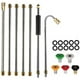 thumbnail image 1 of Kit de lanza pulverizadora, extensión de boquilla pulverizadora, lanza para canaletas para lavadora de alta presión, boquilla para lavado de automóviles de cinco colores de 7 piezas., 1 of 4