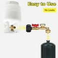 thumbnail image 4 of Adaptateur de Coude pour Créatine Propane avec Jauge de Réservoir Adaptateur de Propane pour Réservoirs de 1 Lb QCC1 Adaptateur de Réservoir de Propane avec et Jauge Adaptateur de Coude pour l'Extérieur, 4 of 9