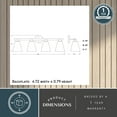 thumbnail image 6 of Vermont 4 Light Matte Black and Nickel Bathroom Vanity Fixture White Glass, 6 of 14