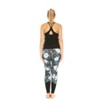 thumbnail image 2 of Women's Athletic Sportswear Solid Tank Top and Patterned Legging Set in Wispy Cereus Black Medium, 2 of 5