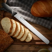KUTLER Professional 14-inch Stainless Steel Bread Knife and Cake Slicer with Serrated Blade