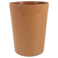 thumbnail image 1 of Imitation Rattan Woven Trash Can Wastebasket Bedroom Living Room Bathroom Trash Can, 1 of 8