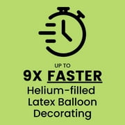 Big Barrel E-Z Safety Seal Helium Balloon Valves - Quickly Seals Latex Balloons - 25 Ct