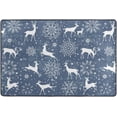 thumbnail image 4 of Dreamtimes Deers Snowflake Winter Non-Slip Area Rug 72"x48", Merry Christmas Soft Non Slip Washable Floor Mats for Indoor Front Porch,Living Room, Bedroom,Kitchen, 4 of 7