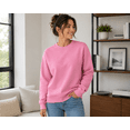 thumbnail image 5 of Hangout Unisex Plain Crewneck Sweatshirt for Men and Women Colour Pink Size 2XL, 5 of 6