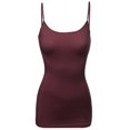 thumbnail image 1 of FashionOutfit Women's Solid Scoop Neck Cami W Adjustable Strap, 1 of 3